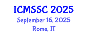 International Conference on Mathematics, Statistics and Scientific Computing (ICMSSC) September 16, 2025 - Rome, Italy