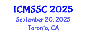 International Conference on Mathematics, Statistics and Scientific Computing (ICMSSC) September 20, 2025 - Toronto, Canada
