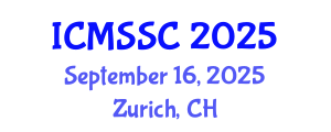 International Conference on Mathematics, Statistics and Scientific Computing (ICMSSC) September 16, 2025 - Zurich, Switzerland