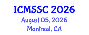 International Conference on Mathematics, Statistics and Scientific Computing (ICMSSC) August 05, 2026 - Montreal, Canada International Conference on Mathematics, Statistics and Scientific Computing (ICMSSC) August 05, 2026 - Montreal, Canada