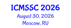 International Conference on Mathematics, Statistics and Scientific Computing (ICMSSC) August 30, 2026 - Moscow, Russia