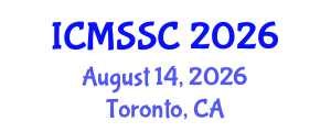 International Conference on Mathematics, Statistics and Scientific Computing (ICMSSC) August 14, 2026 - Toronto, Canada International Conference on Mathematics, Statistics and Scientific Computing (ICMSSC) August 14, 2026 - Toronto, Canada
