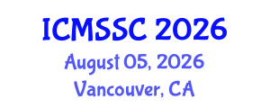 International Conference on Mathematics, Statistics and Scientific Computing (ICMSSC) August 05, 2026 - Vancouver, Canada