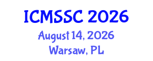 International Conference on Mathematics, Statistics and Scientific Computing (ICMSSC) August 14, 2026 - Warsaw, Poland International Conference on Mathematics, Statistics and Scientific Computing (ICMSSC) August 14, 2026 - Warsaw, Poland