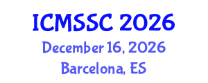 International Conference on Mathematics, Statistics and Scientific Computing (ICMSSC) December 16, 2026 - Barcelona, Spain International Conference on Mathematics, Statistics and Scientific Computing (ICMSSC) December 16, 2026 - Barcelona, Spain