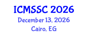 International Conference on Mathematics, Statistics and Scientific Computing (ICMSSC) December 13, 2026 - Cairo, Egypt