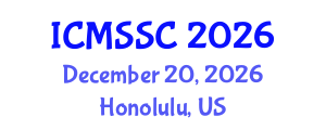 International Conference on Mathematics, Statistics and Scientific Computing (ICMSSC) December 20, 2026 - Honolulu, United States International Conference on Mathematics, Statistics and Scientific Computing (ICMSSC) December 20, 2026 - Honolulu, United States