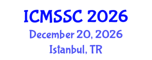 International Conference on Mathematics, Statistics and Scientific Computing (ICMSSC) December 20, 2026 - Istanbul, Turkey