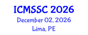International Conference on Mathematics, Statistics and Scientific Computing (ICMSSC) December 02, 2026 - Lima, Peru International Conference on Mathematics, Statistics and Scientific Computing (ICMSSC) December 02, 2026 - Lima, Peru