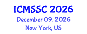 International Conference on Mathematics, Statistics and Scientific Computing (ICMSSC) December 09, 2026 - New York, United States International Conference on Mathematics, Statistics and Scientific Computing (ICMSSC) December 09, 2026 - New York, United States