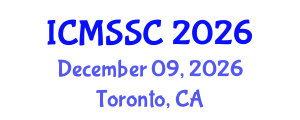 International Conference on Mathematics, Statistics and Scientific Computing (ICMSSC) December 09, 2026 - Toronto, Canada International Conference on Mathematics, Statistics and Scientific Computing (ICMSSC) December 09, 2026 - Toronto, Canada