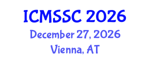 International Conference on Mathematics, Statistics and Scientific Computing (ICMSSC) December 27, 2026 - Vienna, Austria International Conference on Mathematics, Statistics and Scientific Computing (ICMSSC) December 27, 2026 - Vienna, Austria