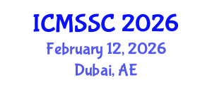 International Conference on Mathematics, Statistics and Scientific Computing (ICMSSC) February 12, 2026 - Dubai, United Arab Emirates