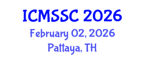 International Conference on Mathematics, Statistics and Scientific Computing (ICMSSC) February 02, 2026 - Pattaya, Thailand International Conference on Mathematics, Statistics and Scientific Computing (ICMSSC) February 02, 2026 - Pattaya, Thailand