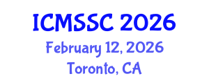 International Conference on Mathematics, Statistics and Scientific Computing (ICMSSC) February 12, 2026 - Toronto, Canada International Conference on Mathematics, Statistics and Scientific Computing (ICMSSC) February 12, 2026 - Toronto, Canada