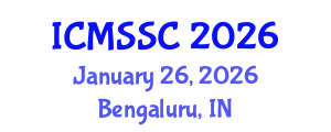 International Conference on Mathematics, Statistics and Scientific Computing (ICMSSC) January 26, 2026 - Bengaluru, India International Conference on Mathematics, Statistics and Scientific Computing (ICMSSC) January 26, 2026 - Bengaluru, India