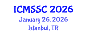 International Conference on Mathematics, Statistics and Scientific Computing (ICMSSC) January 26, 2026 - Istanbul, Turkey