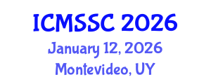 International Conference on Mathematics, Statistics and Scientific Computing (ICMSSC) January 12, 2026 - Montevideo, Uruguay International Conference on Mathematics, Statistics and Scientific Computing (ICMSSC) January 12, 2026 - Montevideo, Uruguay