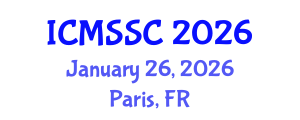 International Conference on Mathematics, Statistics and Scientific Computing (ICMSSC) January 26, 2026 - Paris, France International Conference on Mathematics, Statistics and Scientific Computing (ICMSSC) January 26, 2026 - Paris, France