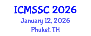 International Conference on Mathematics, Statistics and Scientific Computing (ICMSSC) January 12, 2026 - Phuket, Thailand International Conference on Mathematics, Statistics and Scientific Computing (ICMSSC) January 12, 2026 - Phuket, Thailand