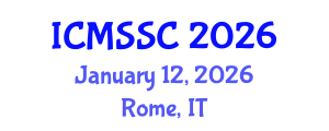 International Conference on Mathematics, Statistics and Scientific Computing (ICMSSC) January 12, 2026 - Rome, Italy International Conference on Mathematics, Statistics and Scientific Computing (ICMSSC) January 12, 2026 - Rome, Italy