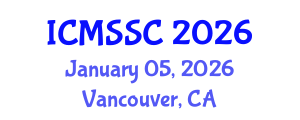 International Conference on Mathematics, Statistics and Scientific Computing (ICMSSC) January 05, 2026 - Vancouver, Canada
