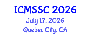 International Conference on Mathematics, Statistics and Scientific Computing (ICMSSC) July 17, 2026 - Quebec City, Canada International Conference on Mathematics, Statistics and Scientific Computing (ICMSSC) July 17, 2026 - Quebec City, Canada