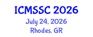 International Conference on Mathematics, Statistics and Scientific Computing (ICMSSC) July 24, 2026 - Rhodes, Greece International Conference on Mathematics, Statistics and Scientific Computing (ICMSSC) July 24, 2026 - Rhodes, Greece