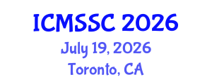 International Conference on Mathematics, Statistics and Scientific Computing (ICMSSC) July 19, 2026 - Toronto, Canada