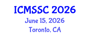 International Conference on Mathematics, Statistics and Scientific Computing (ICMSSC) June 15, 2026 - Toronto, Canada International Conference on Mathematics, Statistics and Scientific Computing (ICMSSC) June 15, 2026 - Toronto, Canada