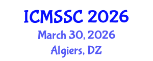 International Conference on Mathematics, Statistics and Scientific Computing (ICMSSC) March 30, 2026 - Algiers, Algeria International Conference on Mathematics, Statistics and Scientific Computing (ICMSSC) March 30, 2026 - Algiers, Algeria