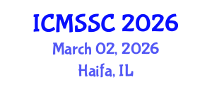 International Conference on Mathematics, Statistics and Scientific Computing (ICMSSC) March 02, 2026 - Haifa, Israel International Conference on Mathematics, Statistics and Scientific Computing (ICMSSC) March 02, 2026 - Haifa, Israel