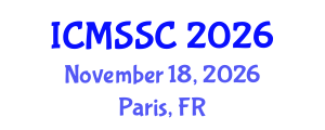 International Conference on Mathematics, Statistics and Scientific Computing (ICMSSC) November 18, 2026 - Paris, France International Conference on Mathematics, Statistics and Scientific Computing (ICMSSC) November 18, 2026 - Paris, France