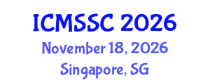 International Conference on Mathematics, Statistics and Scientific Computing (ICMSSC) November 18, 2026 - Singapore, Singapore