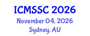 International Conference on Mathematics, Statistics and Scientific Computing (ICMSSC) November 04, 2026 - Sydney, Australia