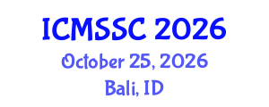 International Conference on Mathematics, Statistics and Scientific Computing (ICMSSC) October 25, 2026 - Bali, Indonesia International Conference on Mathematics, Statistics and Scientific Computing (ICMSSC) October 25, 2026 - Bali, Indonesia