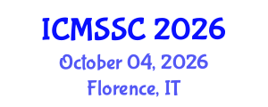 International Conference on Mathematics, Statistics and Scientific Computing (ICMSSC) October 04, 2026 - Florence, Italy International Conference on Mathematics, Statistics and Scientific Computing (ICMSSC) October 04, 2026 - Florence, Italy