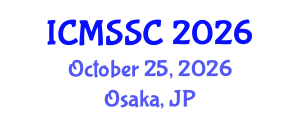 International Conference on Mathematics, Statistics and Scientific Computing (ICMSSC) October 25, 2026 - Osaka, Japan International Conference on Mathematics, Statistics and Scientific Computing (ICMSSC) October 25, 2026 - Osaka, Japan