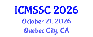 International Conference on Mathematics, Statistics and Scientific Computing (ICMSSC) October 21, 2026 - Quebec City, Canada International Conference on Mathematics, Statistics and Scientific Computing (ICMSSC) October 21, 2026 - Quebec City, Canada
