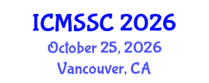 International Conference on Mathematics, Statistics and Scientific Computing (ICMSSC) October 25, 2026 - Vancouver, Canada International Conference on Mathematics, Statistics and Scientific Computing (ICMSSC) October 25, 2026 - Vancouver, Canada