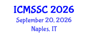 International Conference on Mathematics, Statistics and Scientific Computing (ICMSSC) September 20, 2026 - Naples, Italy