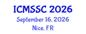 International Conference on Mathematics, Statistics and Scientific Computing (ICMSSC) September 16, 2026 - Nice, France International Conference on Mathematics, Statistics and Scientific Computing (ICMSSC) September 16, 2026 - Nice, France