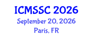 International Conference on Mathematics, Statistics and Scientific Computing (ICMSSC) September 20, 2026 - Paris, France International Conference on Mathematics, Statistics and Scientific Computing (ICMSSC) September 20, 2026 - Paris, France