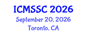 International Conference on Mathematics, Statistics and Scientific Computing (ICMSSC) September 20, 2026 - Toronto, Canada International Conference on Mathematics, Statistics and Scientific Computing (ICMSSC) September 20, 2026 - Toronto, Canada