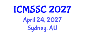 International Conference on Mathematics, Statistics and Scientific Computing (ICMSSC) April 24, 2027 - Sydney, Australia