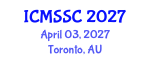 International Conference on Mathematics, Statistics and Scientific Computing (ICMSSC) April 03, 2027 - Toronto, Australia