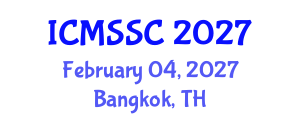 International Conference on Mathematics, Statistics and Scientific Computing (ICMSSC) February 04, 2027 - Bangkok, Thailand International Conference on Mathematics, Statistics and Scientific Computing (ICMSSC) February 04, 2027 - Bangkok, Thailand