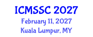 International Conference on Mathematics, Statistics and Scientific Computing (ICMSSC) February 11, 2027 - Kuala Lumpur, Malaysia International Conference on Mathematics, Statistics and Scientific Computing (ICMSSC) February 11, 2027 - Kuala Lumpur, Malaysia