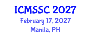 International Conference on Mathematics, Statistics and Scientific Computing (ICMSSC) February 17, 2027 - Manila, Philippines International Conference on Mathematics, Statistics and Scientific Computing (ICMSSC) February 17, 2027 - Manila, Philippines