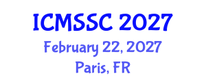 International Conference on Mathematics, Statistics and Scientific Computing (ICMSSC) February 22, 2027 - Paris, France International Conference on Mathematics, Statistics and Scientific Computing (ICMSSC) February 22, 2027 - Paris, France